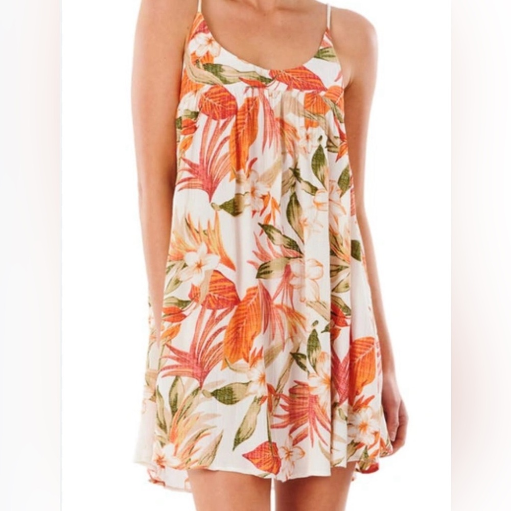5 for $20 Deal- Rip Curl Floral Beach Pool Dress Cover Up - Size Small